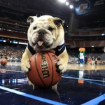 Σκύλος που παίζει μπάσκετ