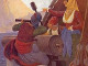 Η Μπουμπουλίνα στο πλοίο "Αγαμέμνων", πίνακας του Γερμανού Ζωγράφου Peter von Hess