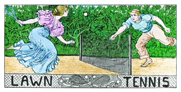 GRAFISSIMO VIA GETTY IMAGES
Απεικόνιση παιχνιδιού τένις με επιρροές Αρτ νουβό.
Φωτογραφία από το huffingtonpost.gr