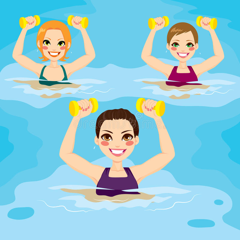 aqua-gym-exercises-small-group-women-making-dumbbells-swimming-pool-45818780