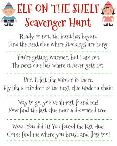 Elf-on-the-Shelf-Scavenger-Hunt