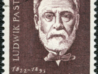 postage stamp POLAND 1959 shows Louis Pasteur (1822-1895)