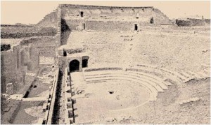 Το θέατρο της Πομπηίας. 
