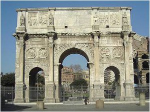  Η αψίδα του Μεγάλου Κωνσταντίνου. Ρώμη, 315 π.Χ.