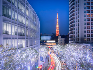 Winter,Illumination,In,Tokyo,Seen,From,Roppongi,Hills