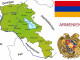 Armenien - Landkarte Flagge