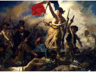 Η ελευθερία οδηγεί τον λαό, Ε. Ντελακρουά, 
Πίνακας εμπνευσμένος από τη γαλλική επανάσταση του 1830.