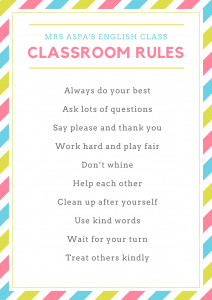 classroom rules