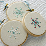 embroidery snowflakes
