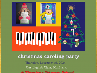 christmas caroling party invitation