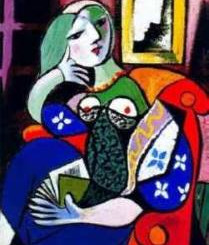 Picasso, Femme avec Livre 1932, a portrait of Marie-Thérèse