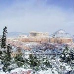 χιονισμενη Αθήνα