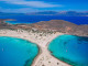 Aerial,View,Of,Simos,Beach,In,Elafonisos,Island,In,Greece.