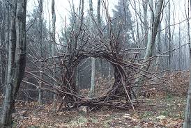 Andy Goldsworthy -Woven Branch Circular Arch - Dumfrieshire - 1986